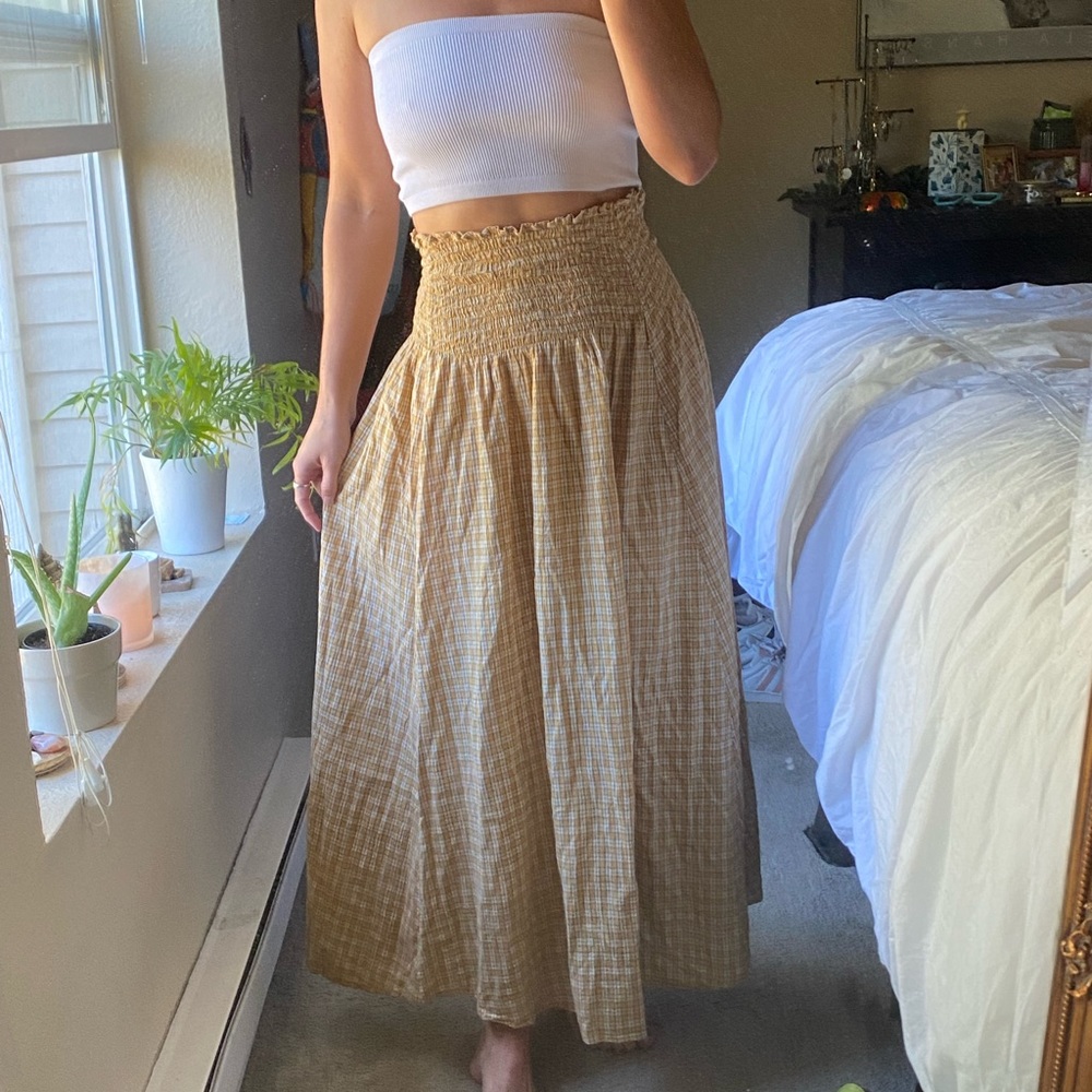 Two in one skirt/dress, cotton plaid pattern, worn only once.
